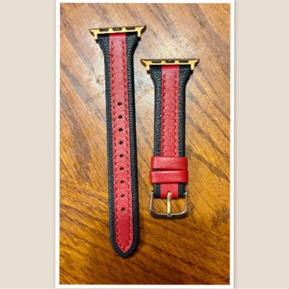 Apple I Watch Two-Tone Leather Band - Picture 1 of 1